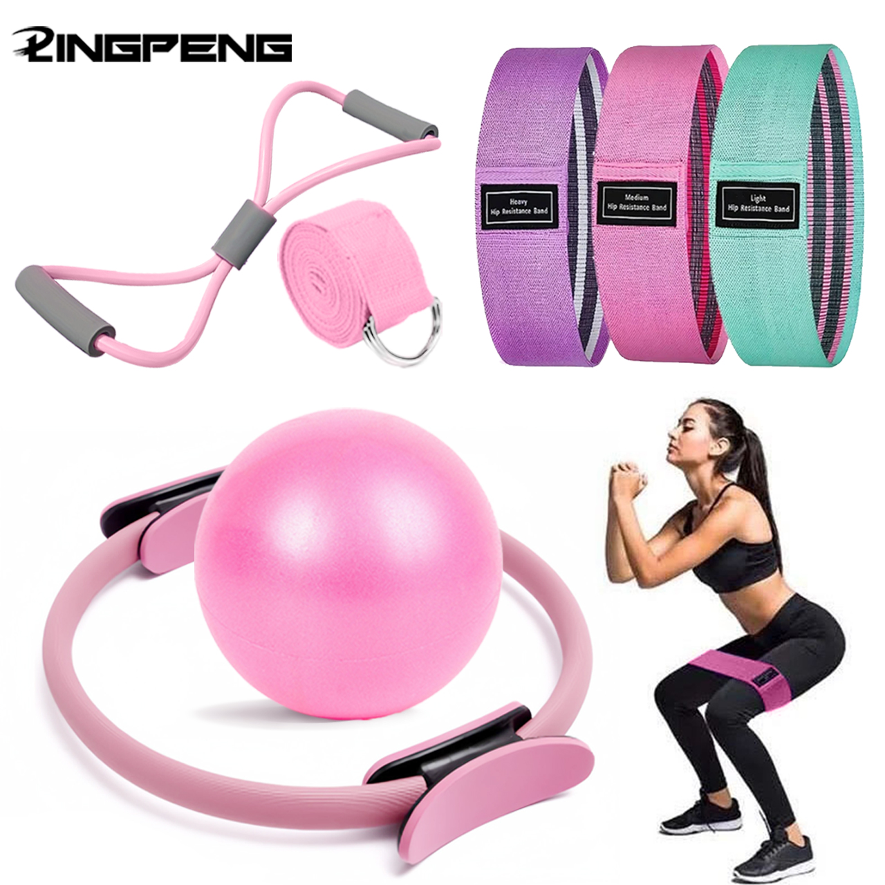 Pilates Toning Ball - 새로운 필라테스 볼 및 링 세트