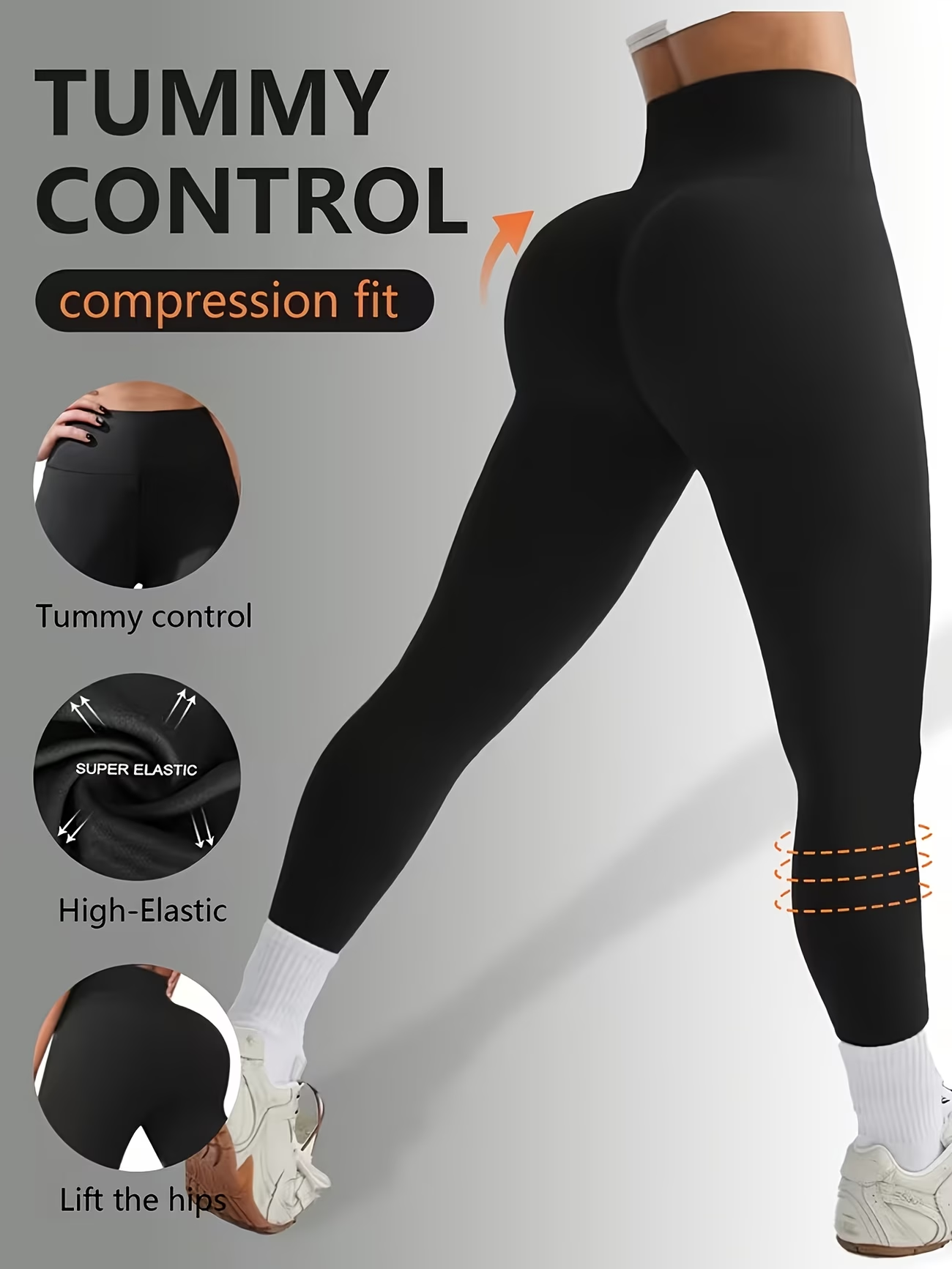 Pilates Yoga Legging - 하이웨이스트 요가 스포츠 레깅스 심디테일 퀵
