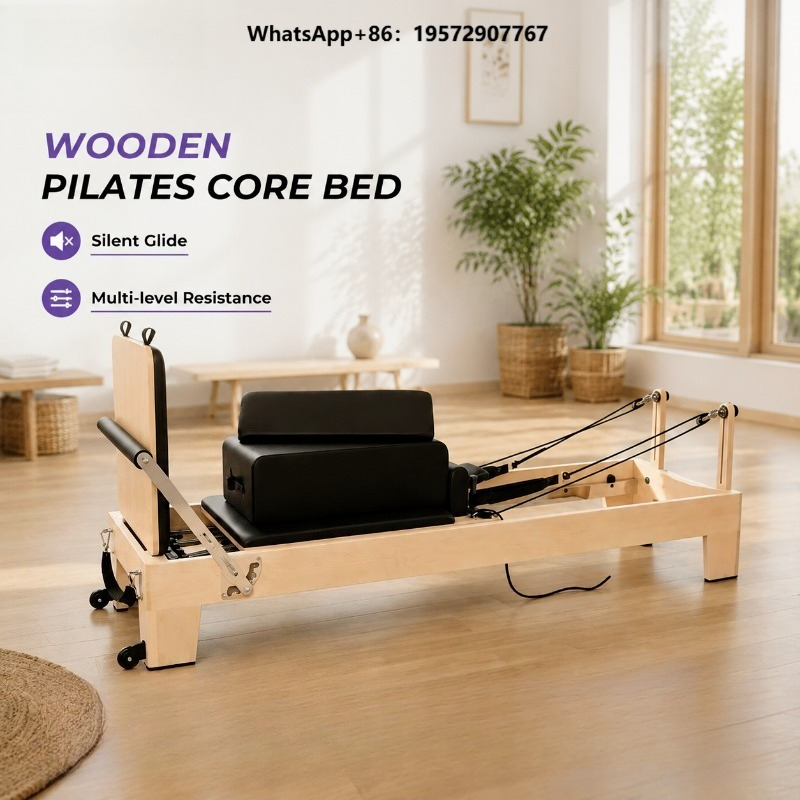 Pilates Yoga Machine - 상업용 화이트 메이플 필라테스 리포머 전문