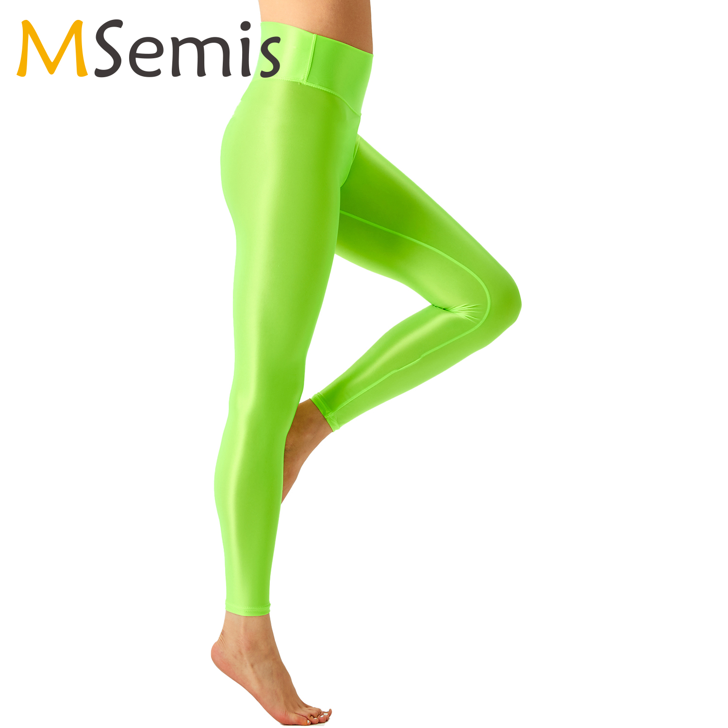 여성 광택 발레 레깅스 신축성있는 허리띠 체육관 피트니 - Pilates Yoga Legging 리뷰 및 가격