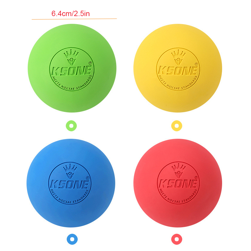 단색 KSONE 요가 근막 공, 발 마사지 근육 이완을 - Pilates Toning Ball 리뷰 및 가격