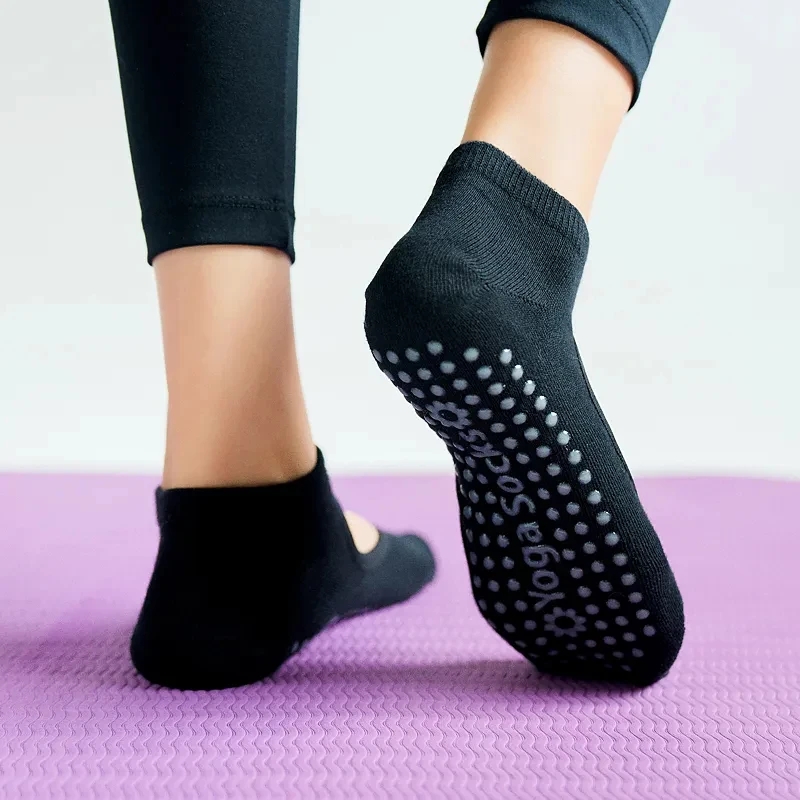 고품질 여성 요가 양말 미끄럼 방지 통기성 등받이 필라 - Pilates Yoga And Gym 리뷰 및 가격