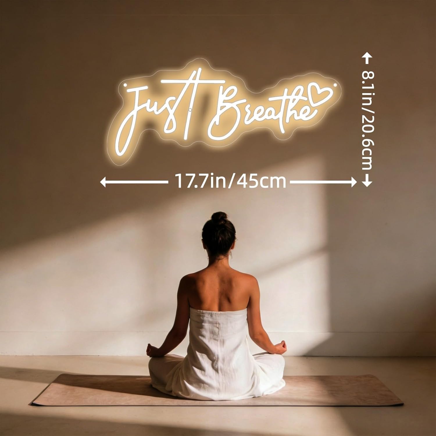 그냥 숨쉬세요 네온사인 USB 전원 LED 조명 요가룸 - Pilates Yoga Room 리뷰 및 가격