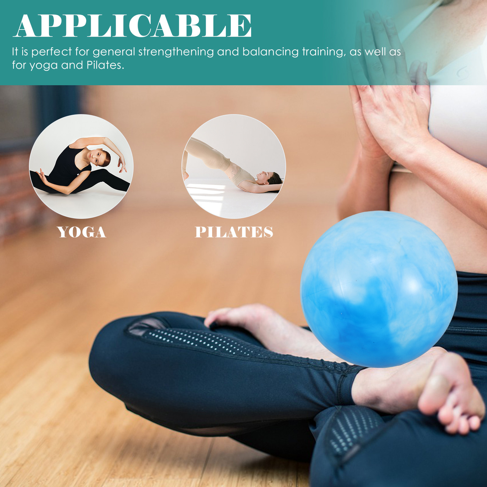 미니 필라테스 볼 25cm 수채화풍 미끄럼 방지 요가볼 - Pilates Toning Ball 리뷰 및 가격