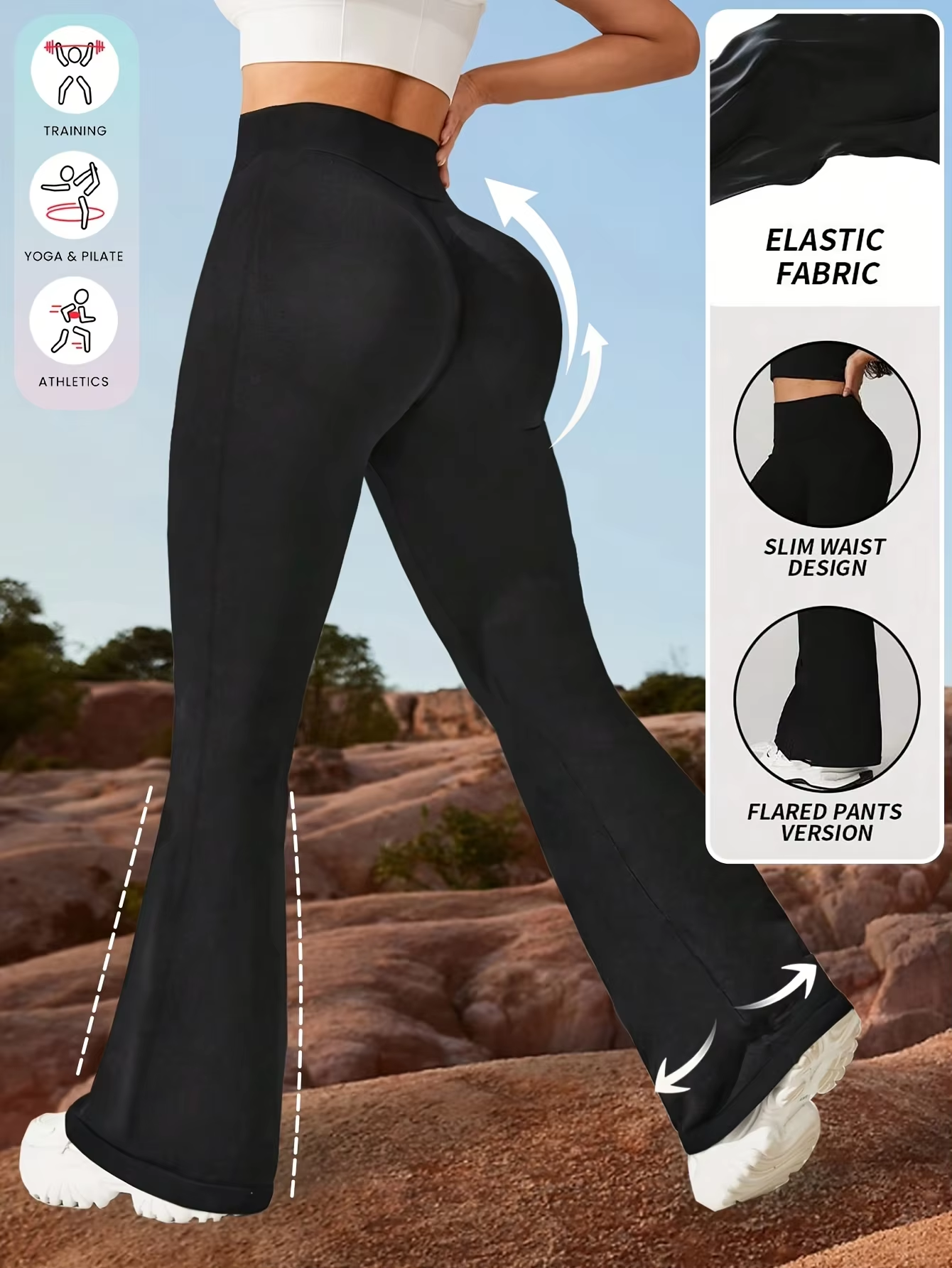 여성 요가 팬츠 플레어 레깅스 스포츠 타이트 롱 트라우 - Pilates Yoga Legging 리뷰 및 가격