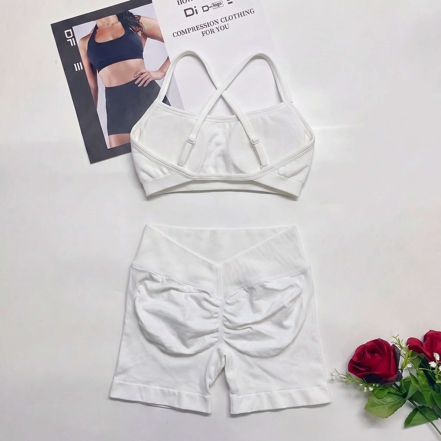 2PCS DLOGO 여성용 심리스 퀵 드라이 피트니스  - Pilates Yoga And Gym 리뷰 및 가격